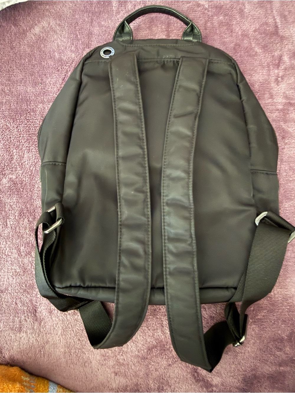Baggallini Black Nylon Compact Everyday Backpack - Picture 2 of 6